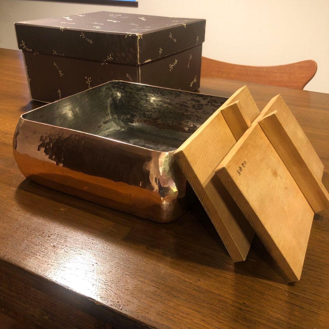 有次　おでん鍋　銅鍋　28センチ角大