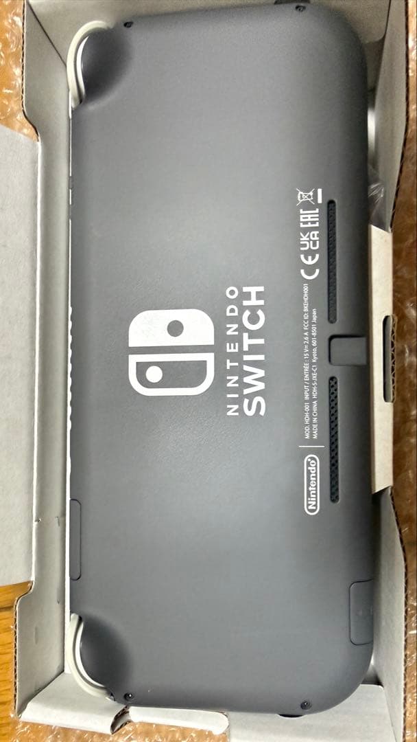 超美品Nintendo Switch Liteのグレー本体と充電器、箱