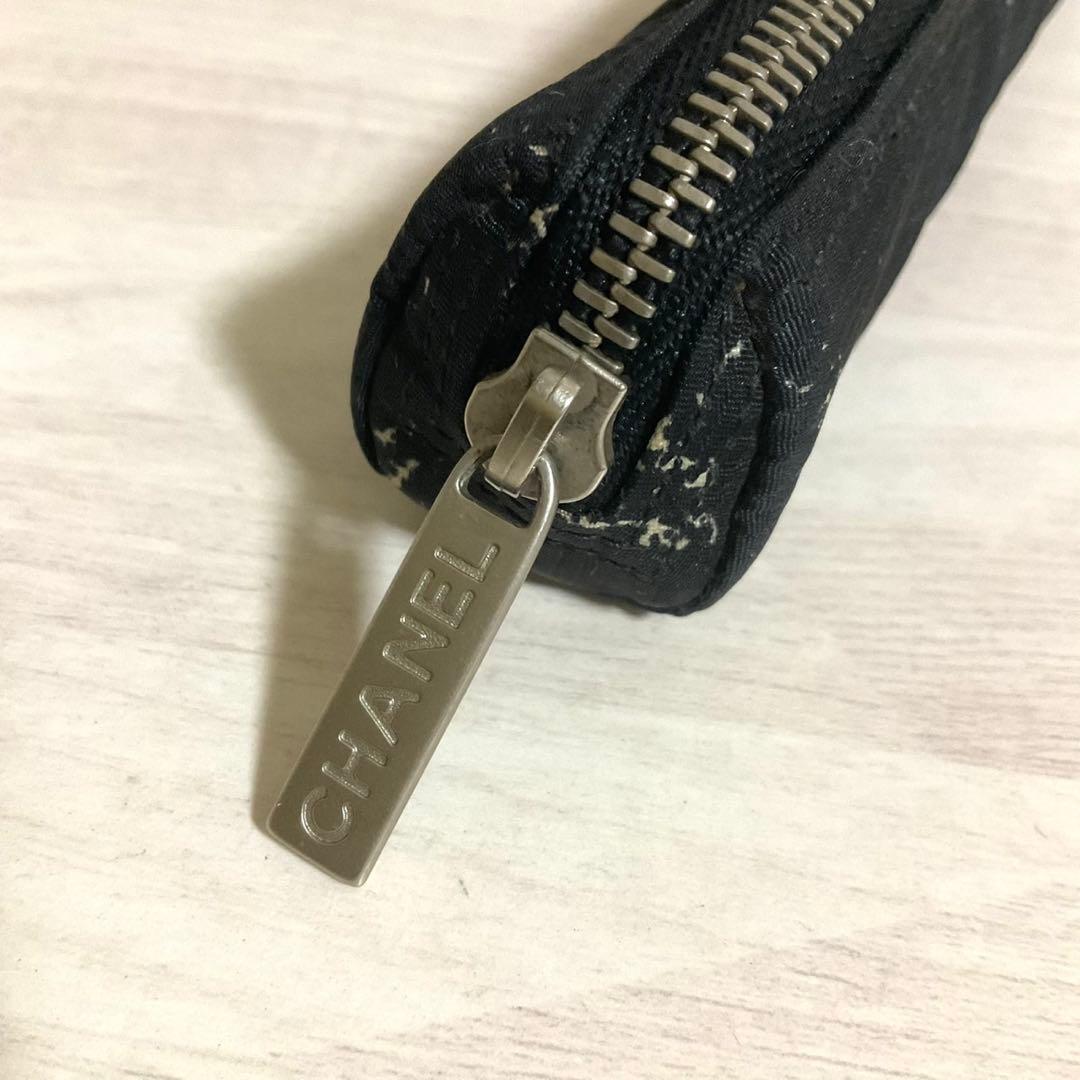 CHANEL シャネル トラベルライン ペンケース 黒 ヴィンテージ