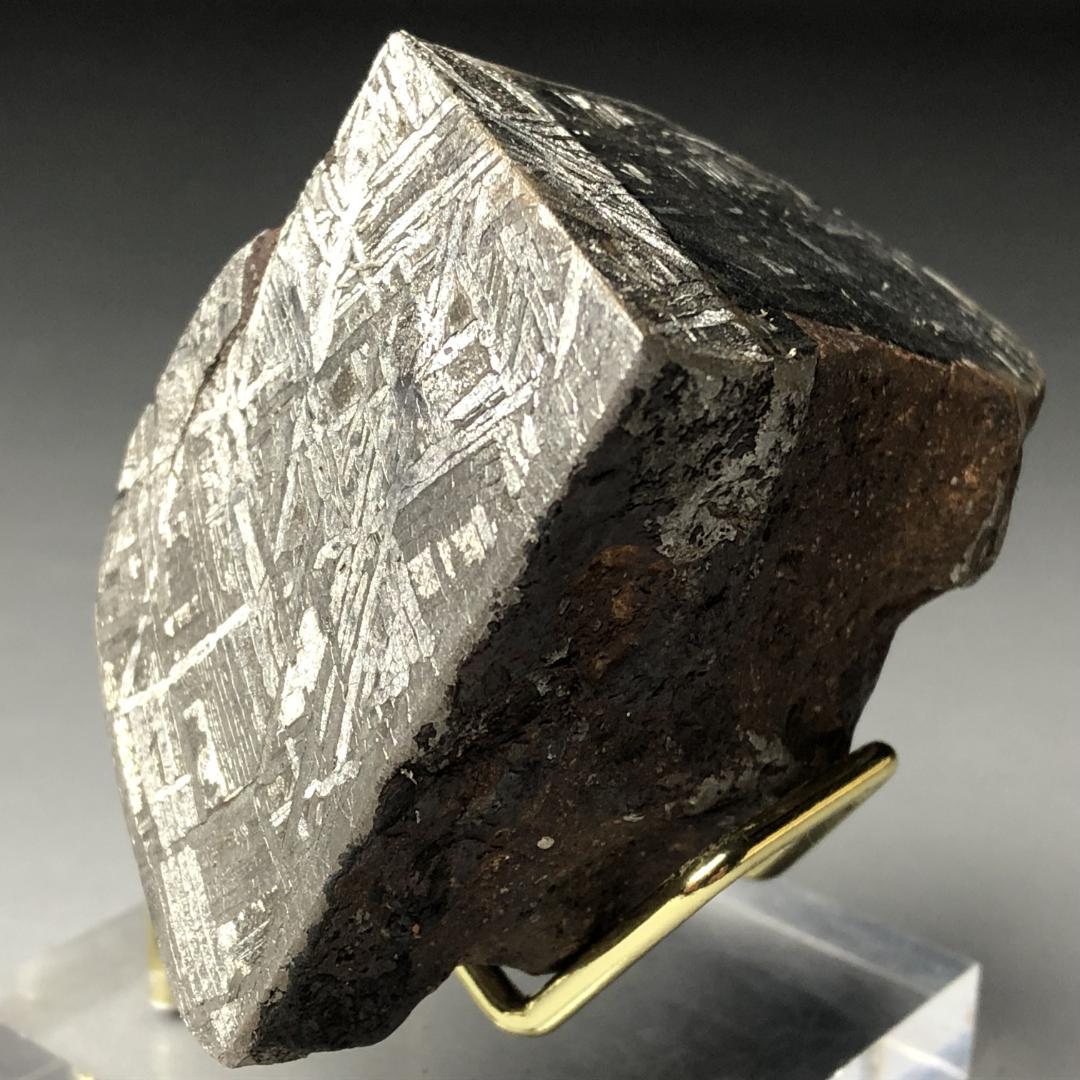 アルタイ隕石 鉄隕石　外皮付き隕石　エンドカット　原石　重さ約415ｇ