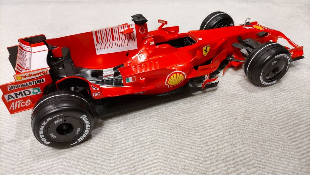 1/10 MJX フェラーリ F2008 ライコネン シャークフィン カスタム