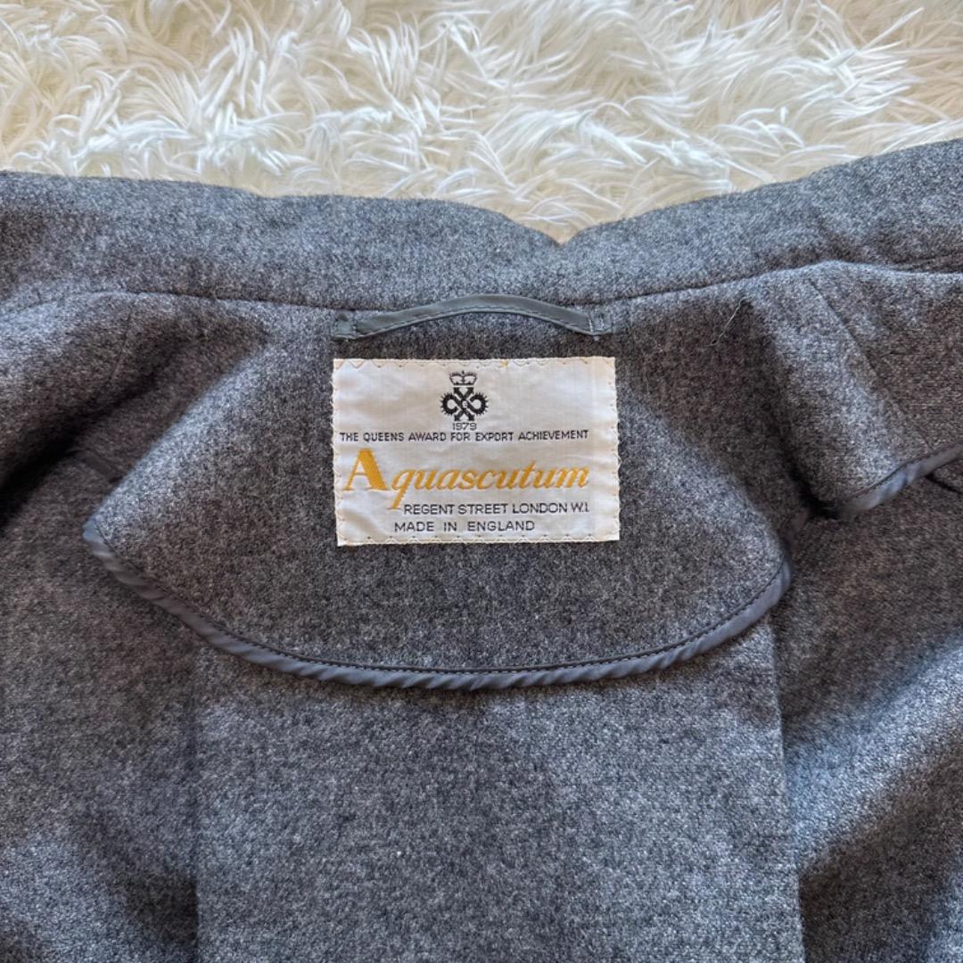 aquascutum ステンカラー　ケープコート　ポンチョ　ロング　マント