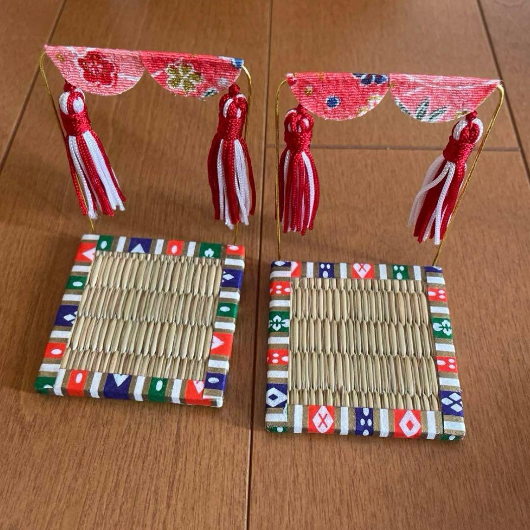 雛人形 おしゃれ 縮緬人形　ひな人形 かわいい ちりめん ひな人形　龍虎作