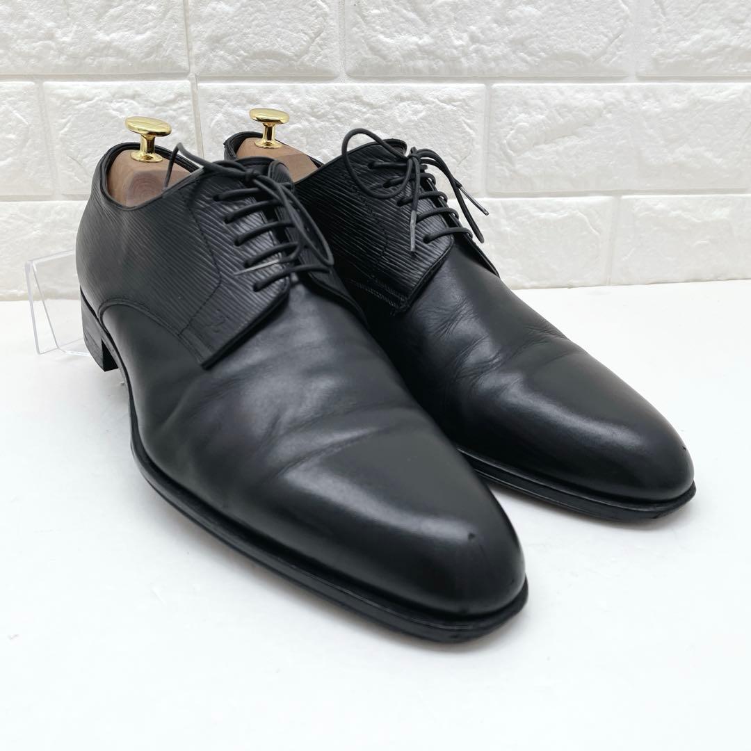 ルイヴィトン ケンジントンライン エピ 革靴 レザー ブラック 28.0cm