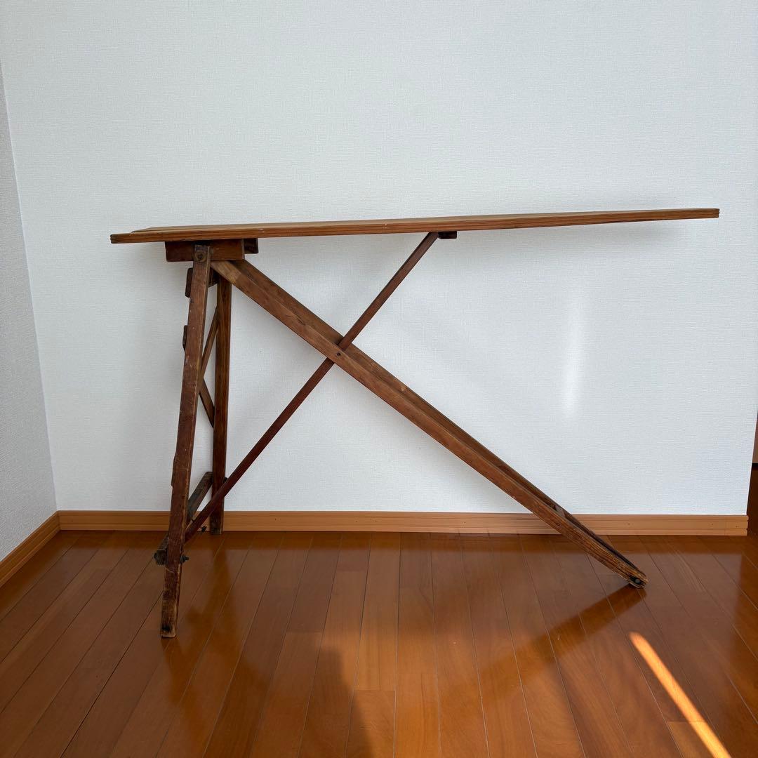 アンティーク アイロン台 ヴィンテージ 古道具 木製ディスプレイ台 店舗什器