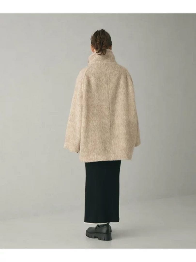 エメルリファインズ ダブルボタン　シャギー　コート
