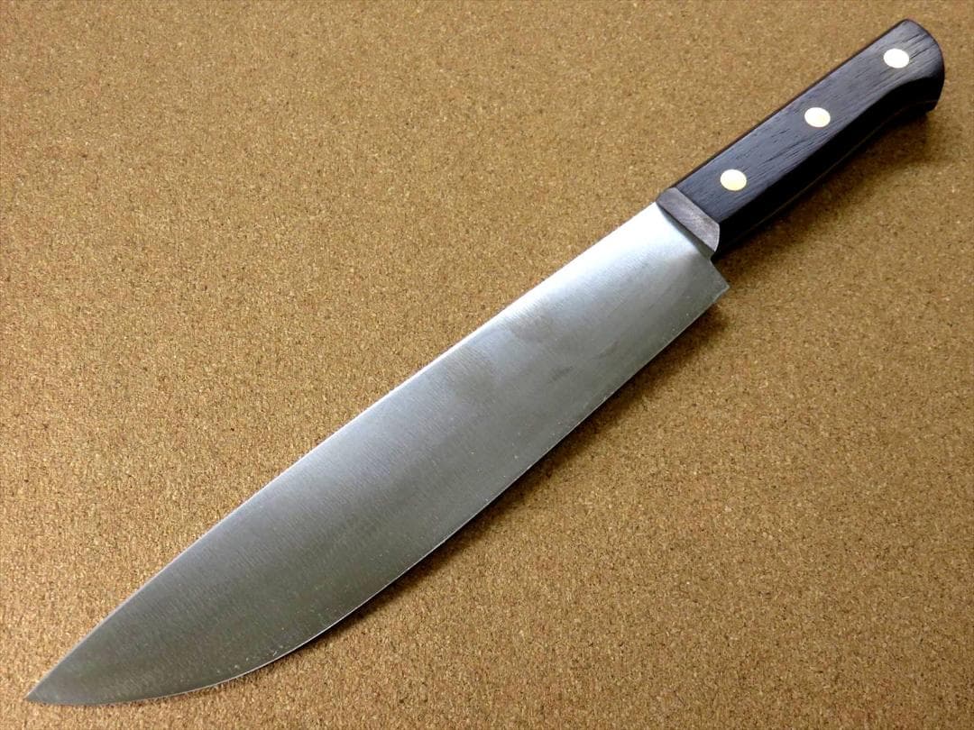 関の刃物 頭オトシ 235mm 正広別作 ハガネ 特殊包丁 肉解体 右利き 片刃