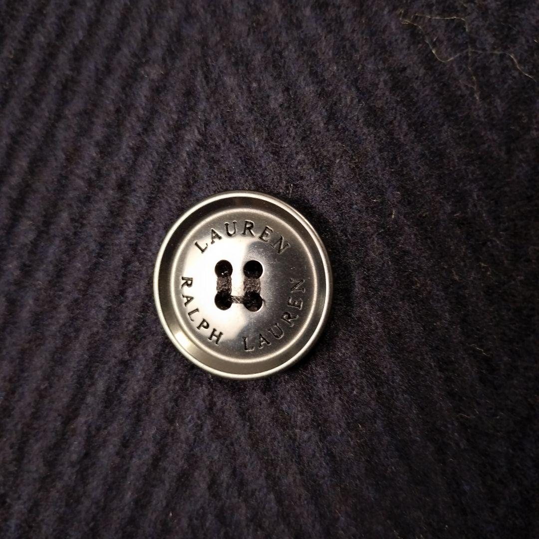 ローレンラルフローレン ピーコート ヘリンボーン ウール ネイビー ダブルボタン