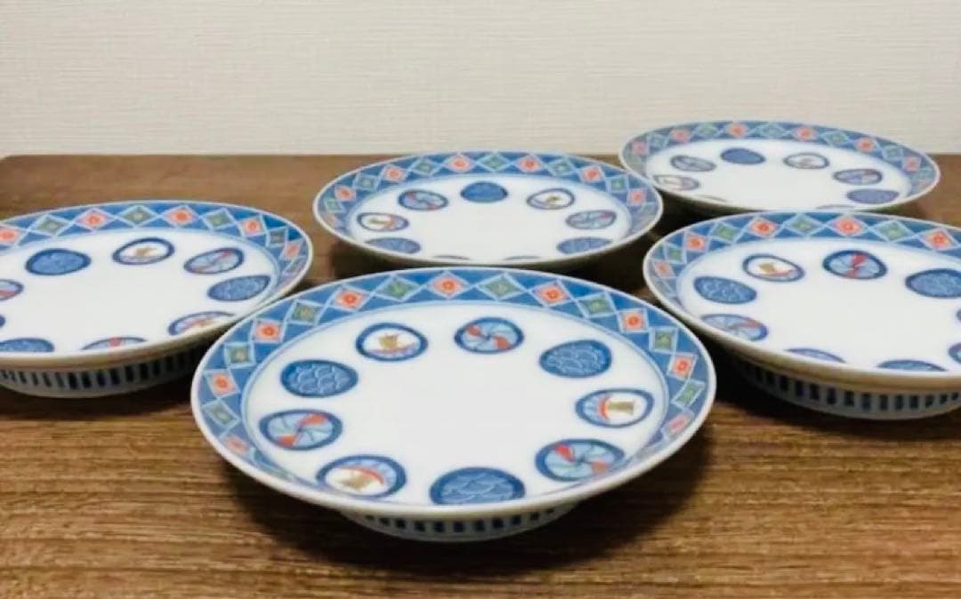 柿右衛門　舟丸地文　皿　5枚