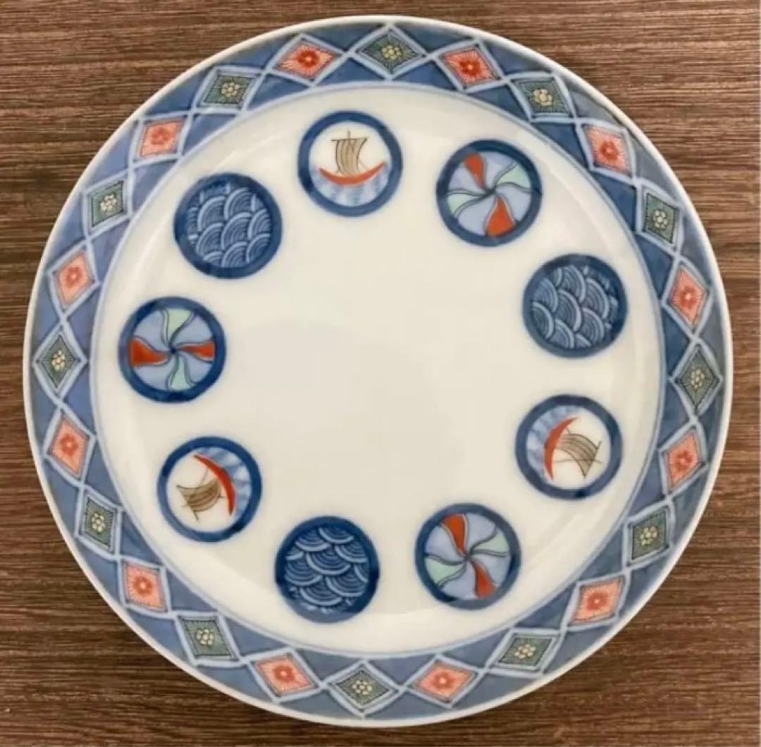 柿右衛門　舟丸地文　皿　5枚