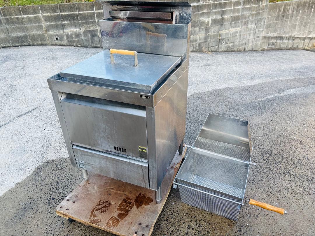 M14★タニコー★ガス式ゆで麺機 ガス式角型うどん釜 飲食店 厨房 店舗用