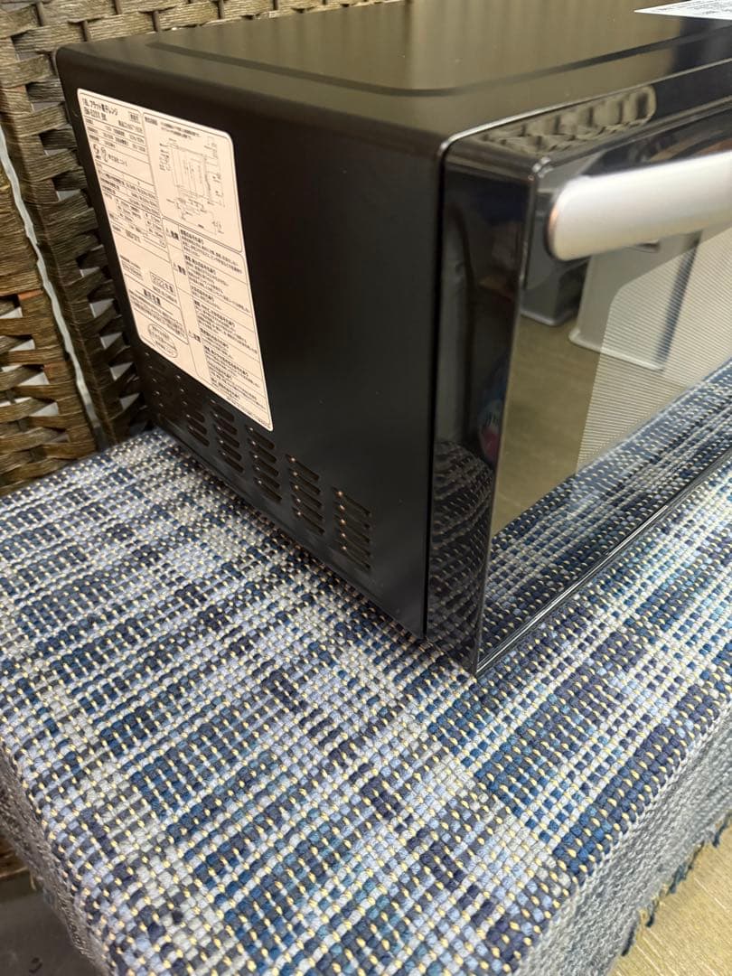 【洗浄消毒作業済】ニトリ　フラットテーブル　電子レンジ　EM-520X _BK