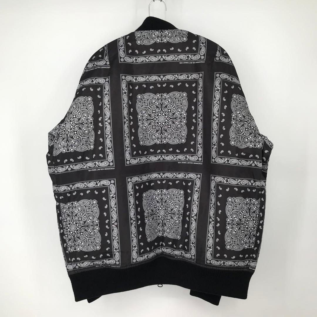 【未使用】マナスタッシュ×アトモス　MA-1　ペイズリー　バンダナ