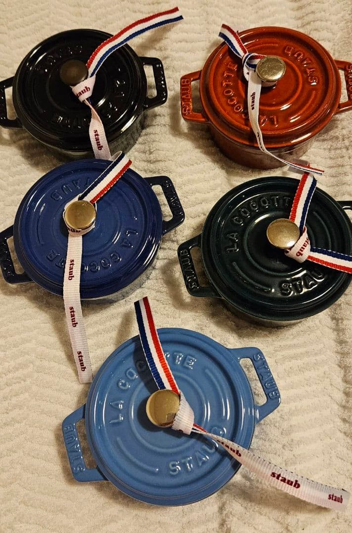 人気、可愛いサイズとカラー、レア　 ストウブ10cm 5個セット　6日夜まで