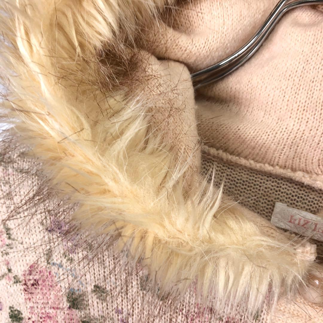 LIZ LISA ドーリーギャル 平成レトロ 古着 小花柄 ニットケープコート