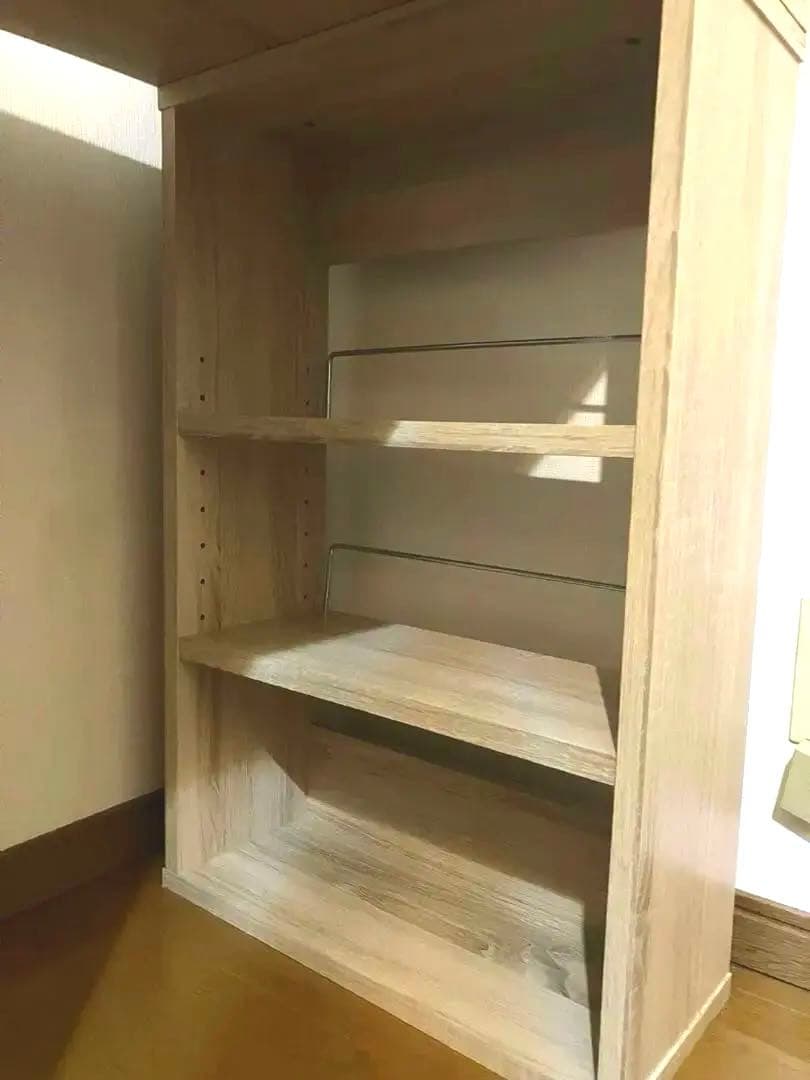 北欧風　シンプルデスク　幅100cm 深型収納　本棚