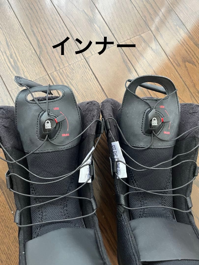 【美品】SALOMONスノボブーツ　サロモン　レディース　ドット柄