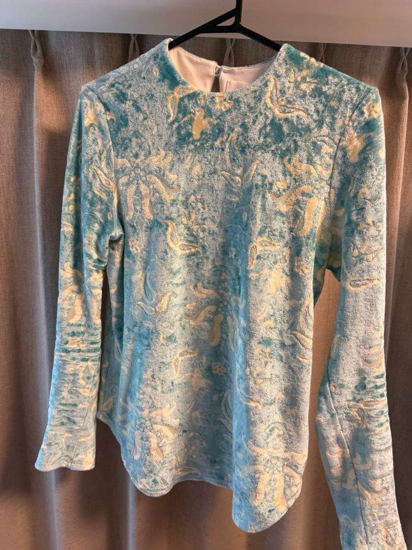 即*物様 Mame Kurogouchi 別注velour jersey top