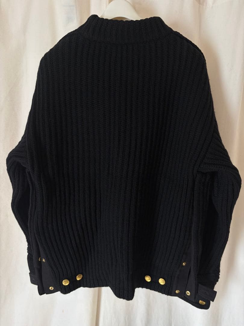 sacai Carhartt WIP ニット プルオーバー デトロイト 黒 02