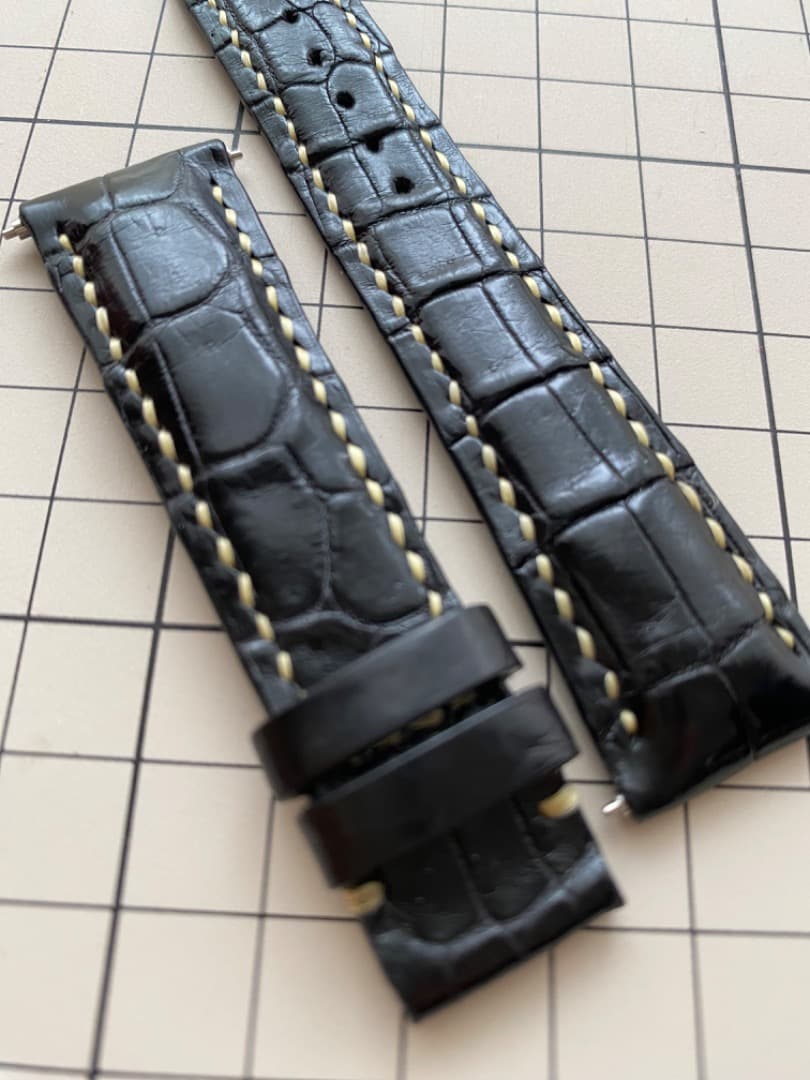 【未使用】Earnest アーネスト 20mm クロコダイル 時計ベルトブラック