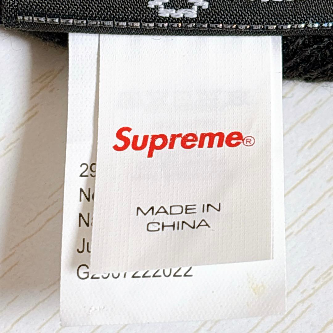 Supreme NEW ERA ニット帽　ビーニー　BOXロゴ　ブラック　黒　赤