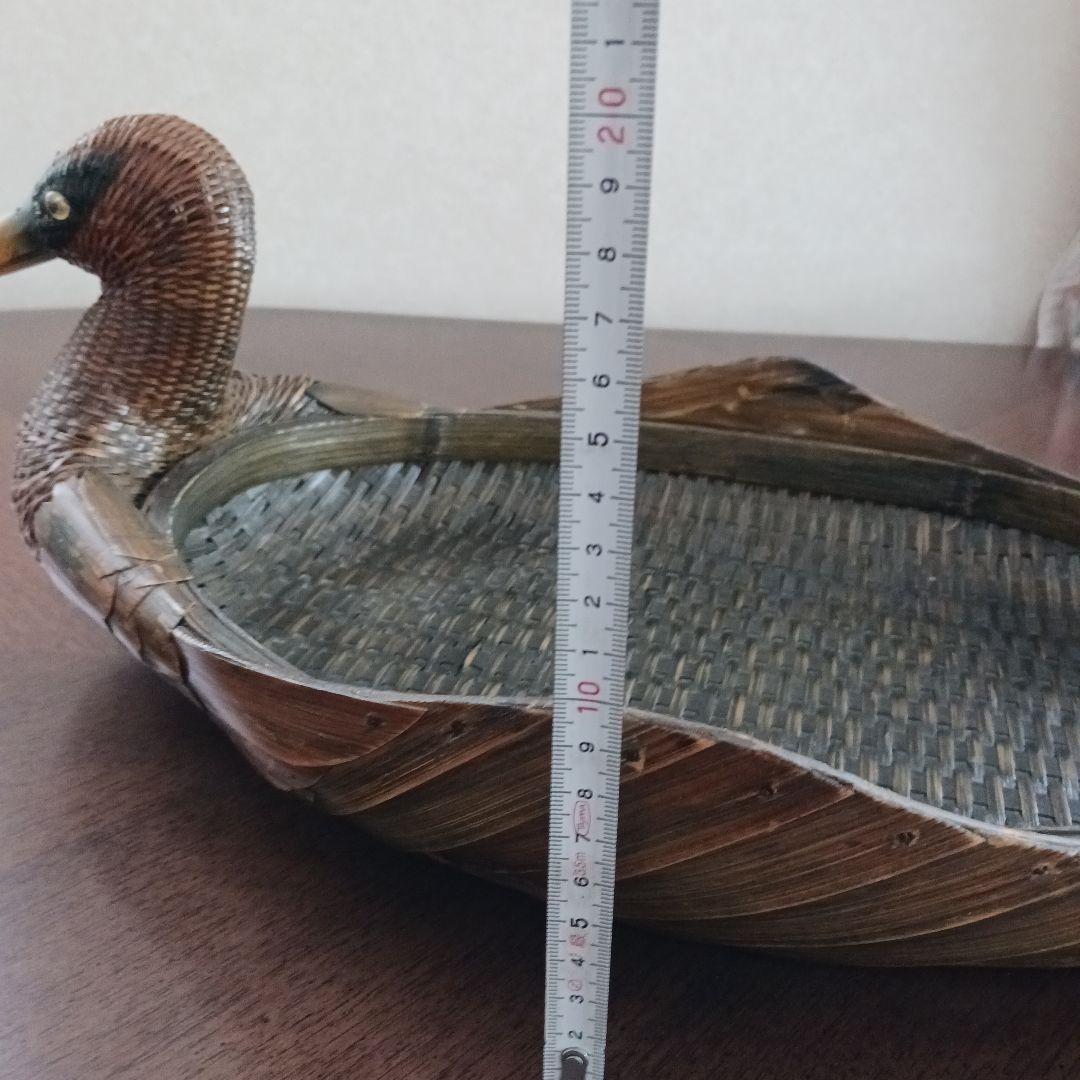 鳥型バスケット　小物入れ　 2個 竹細工