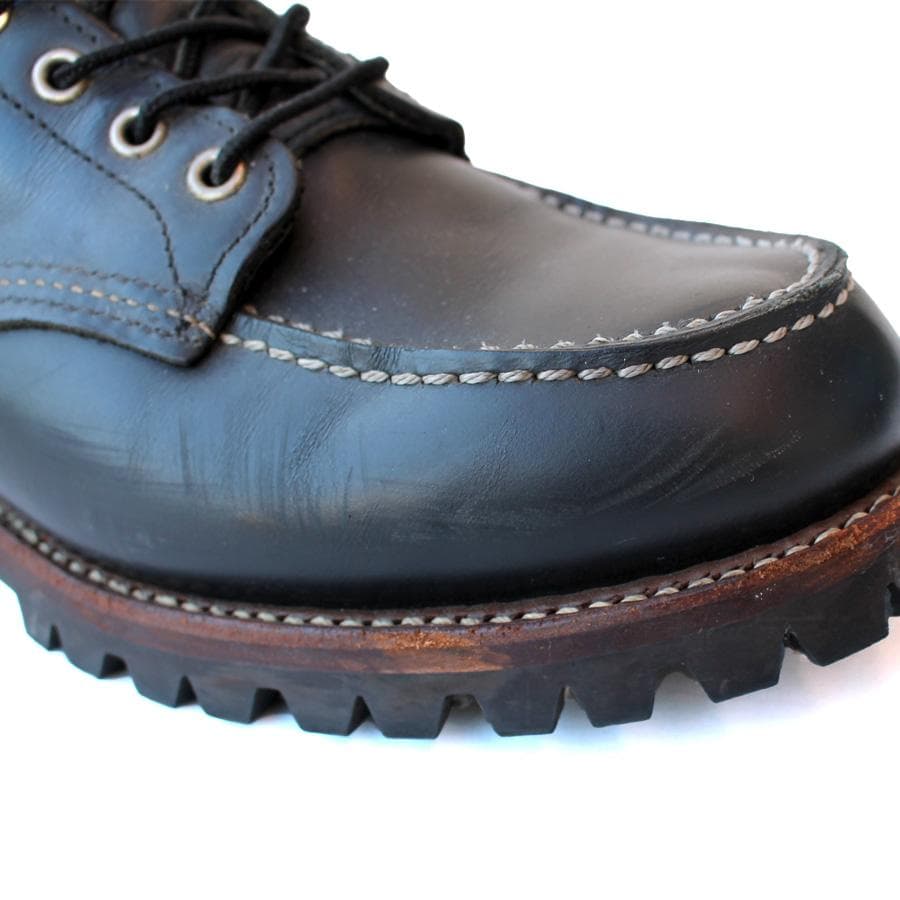 廃番 RED WING 8136 モックトゥ ワークブーツ ブラック クローム