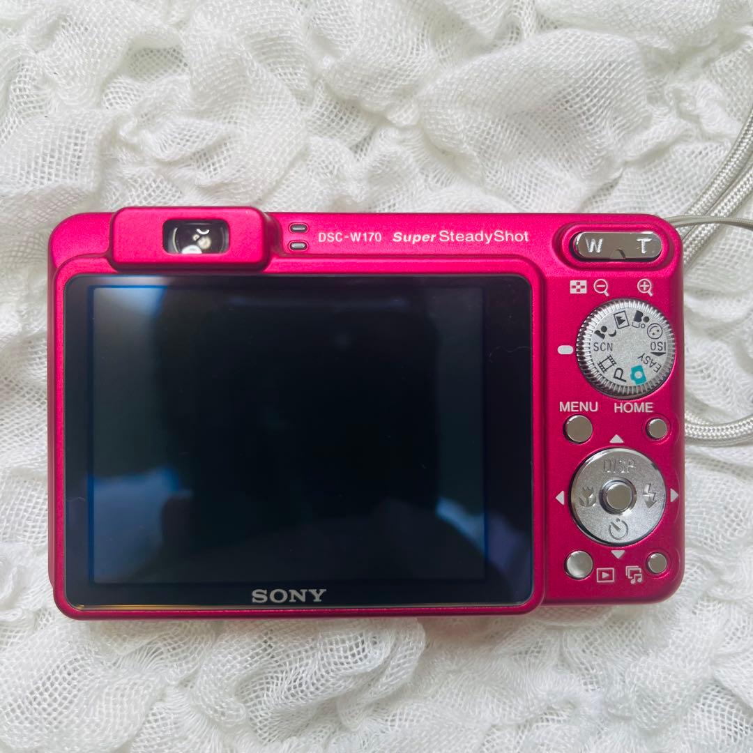 サイバーショットSONYソニーCyber-Shot DSC-W170 赤デジカメ