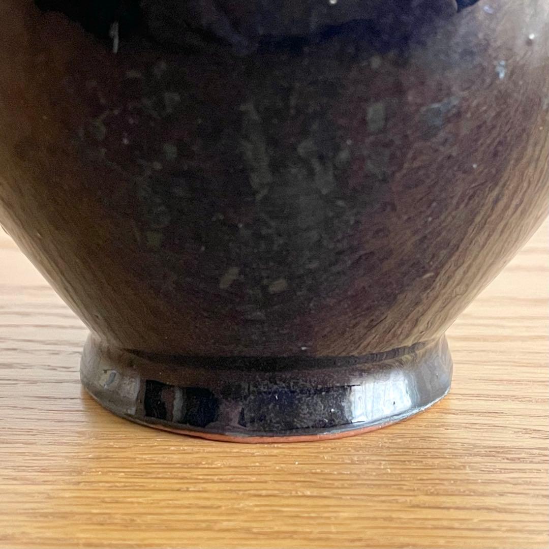 リトアニア？ ビンテージ いっちん描き 鳥花文 ピッチャー 花入 スリップウェア