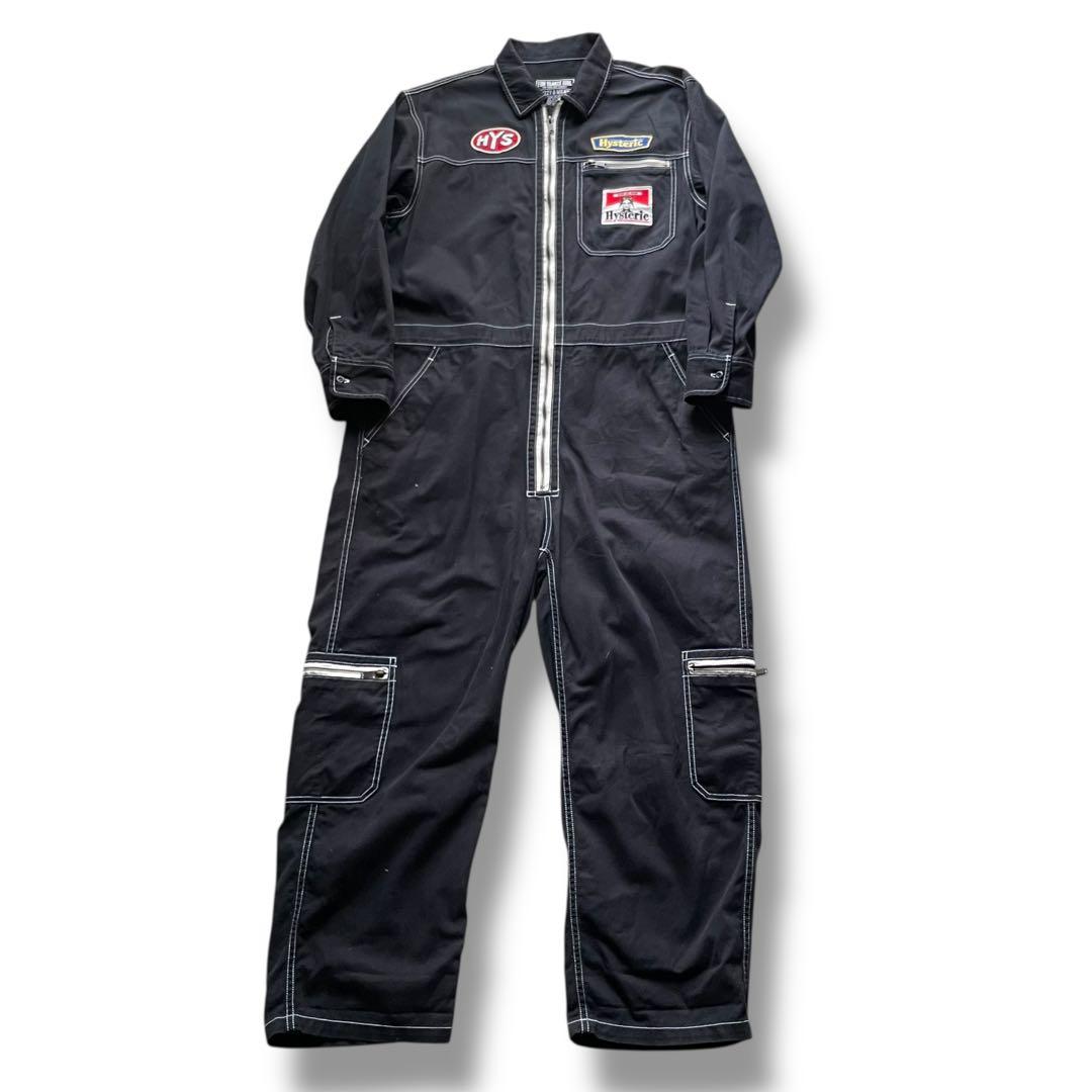 定価59,400円 美品ヒステリックグラマーワッペン デザイン ジャンプスーツM