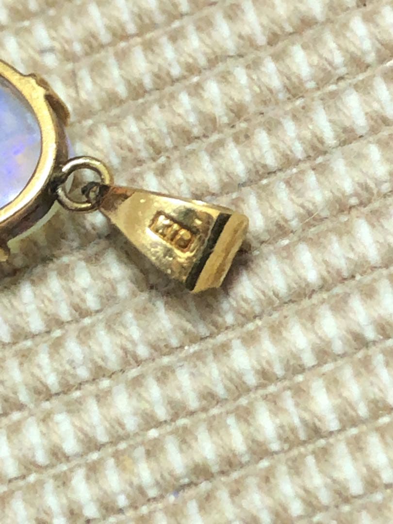 昭和レトロ　ヴィンテージ K18 オパールペンダントトップ