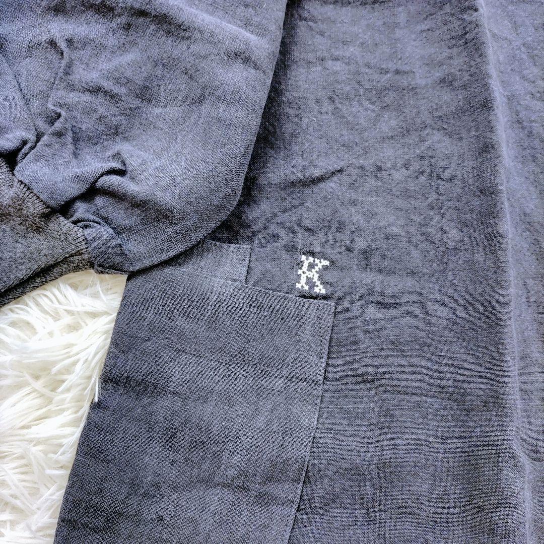 【新品タグ付き】Kapoc　カポック　割烹着　エプロン　リネン　麻