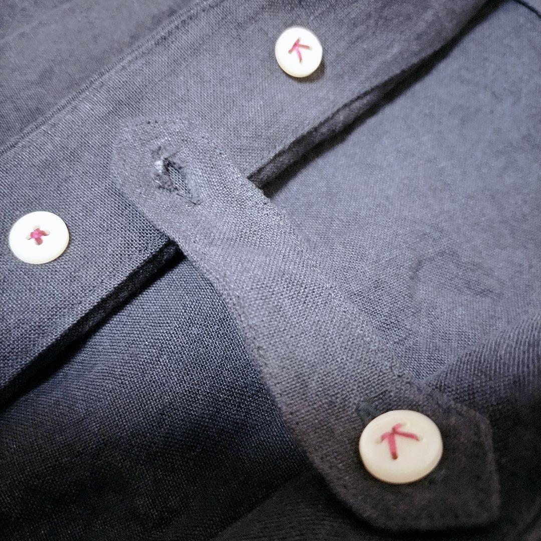 【新品タグ付き】Kapoc　カポック　割烹着　エプロン　リネン　麻