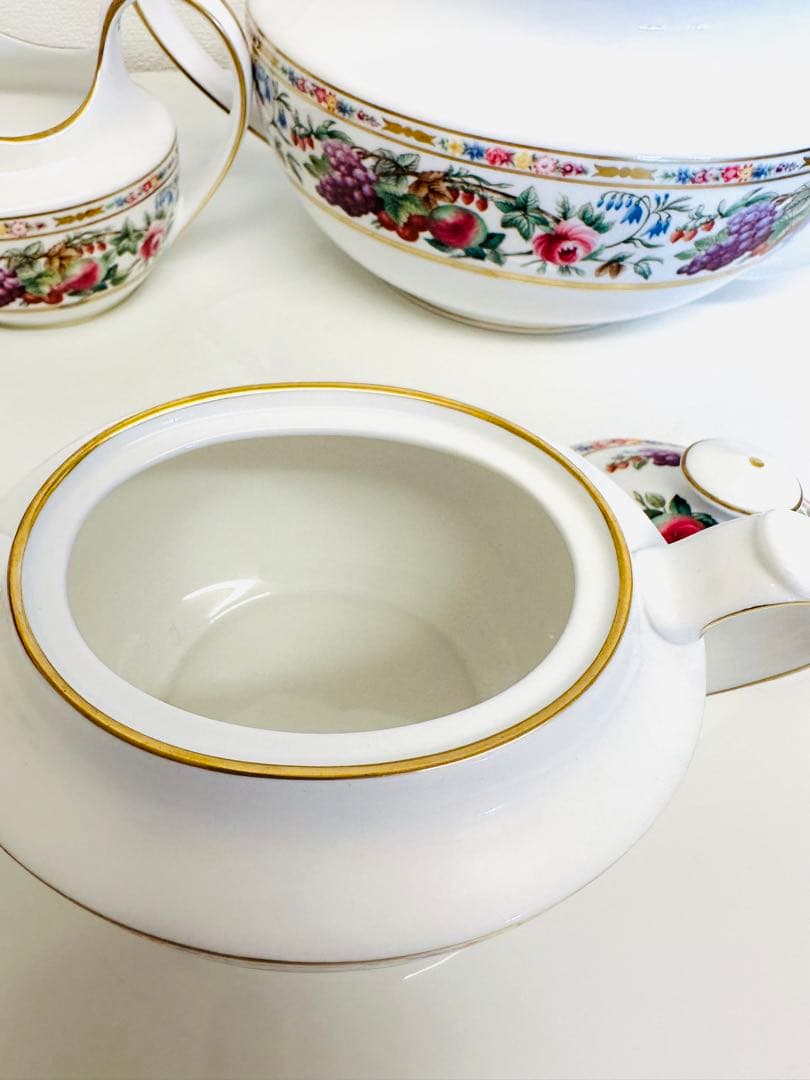 超希少❗️アンティーク スポード ベリー模様のポットセット