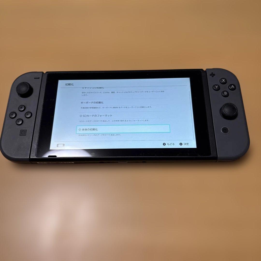 完品　Nintendo Switch グレー　初期化済み　Switch
