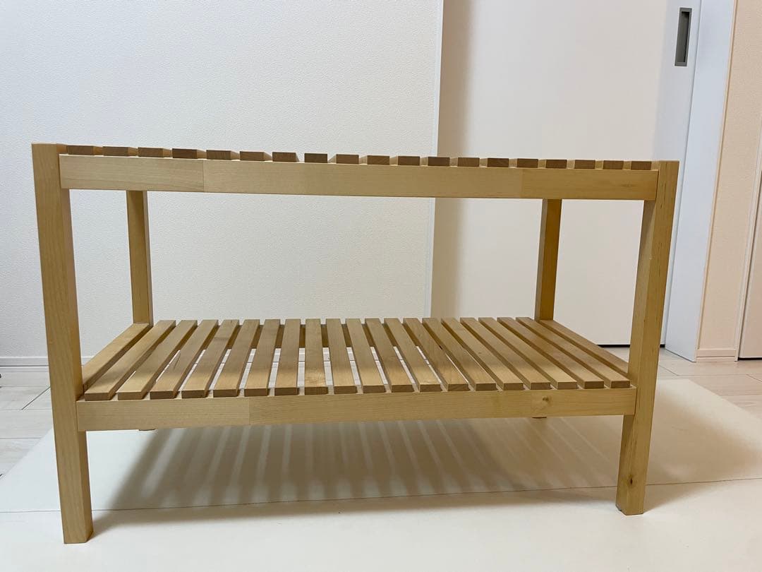 【知】IKEA モルゲル　ベンチ　棚