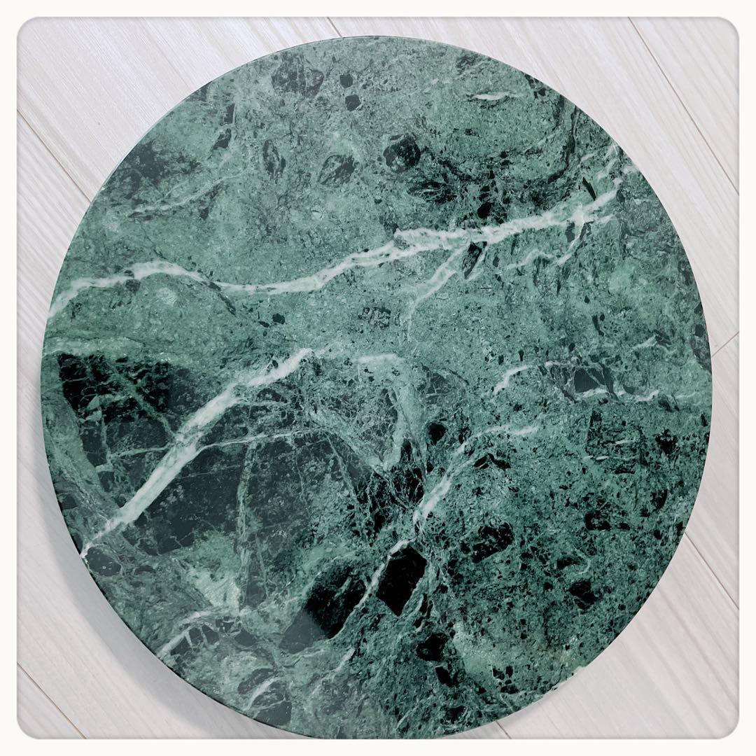 イタリア　3本脚アイアン+天然石花台　ヴィンテージ