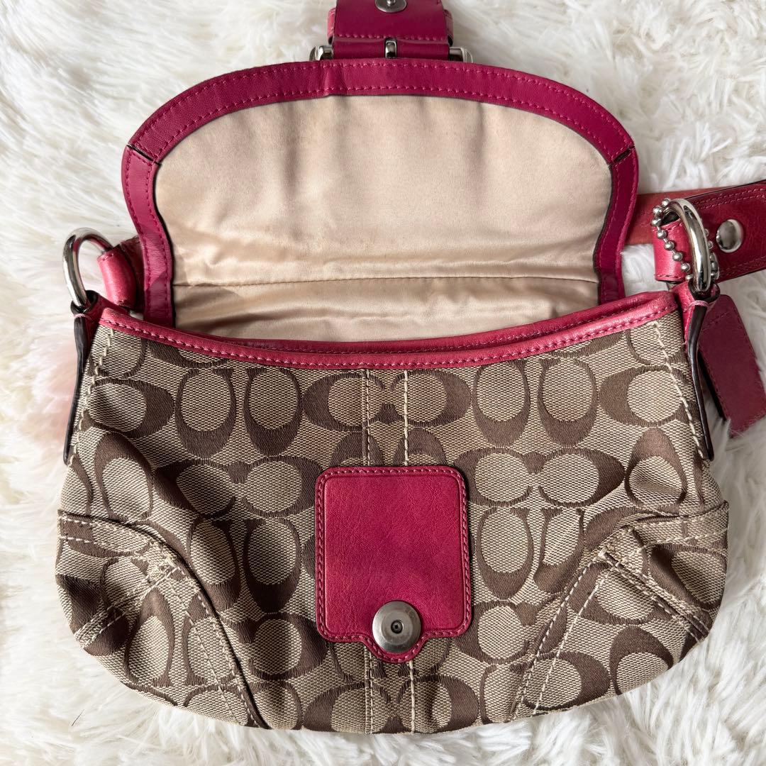 希少✨人気 コーチ ワンショルダーバッグ ピンク ソーホー 11860 肩掛け