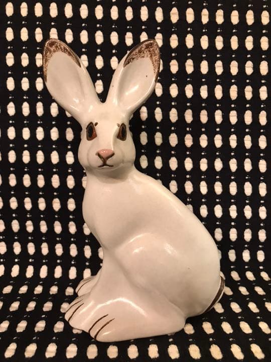 Nittsjo/ニットショー スウェーデン 野うさぎの親子 フィギュアリン
