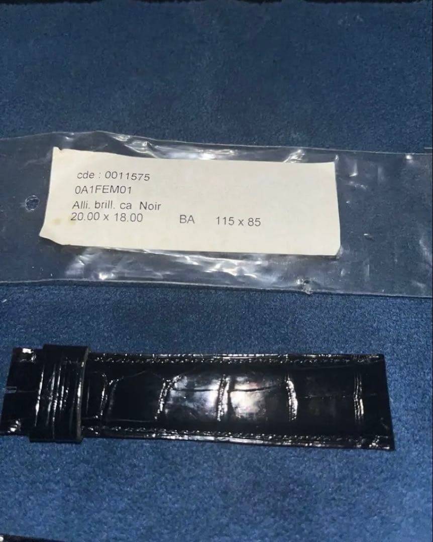 カルティエ純正　レザーベルト 黒 未使用品