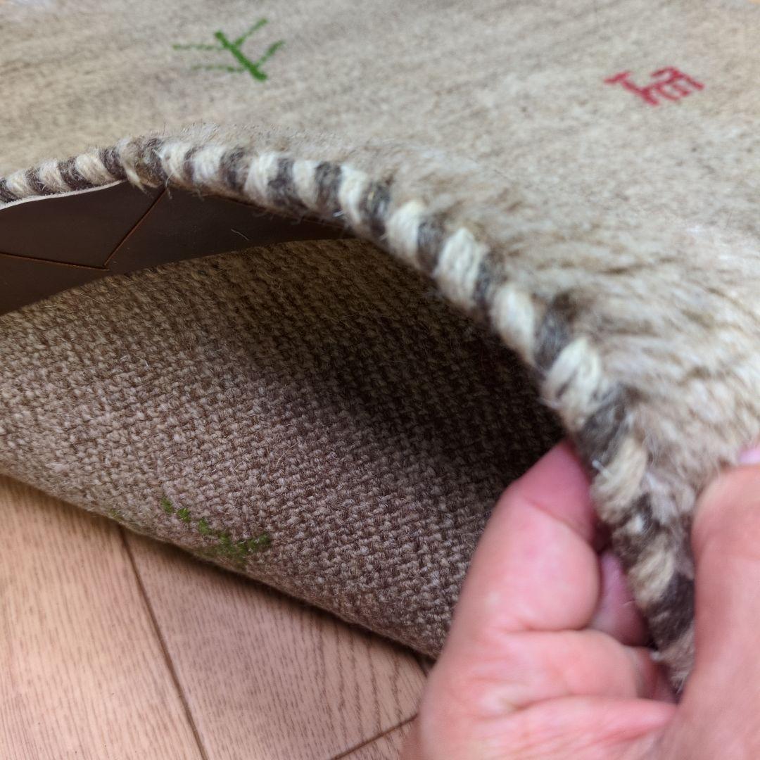 Summer SALE ペルシャ絨毯　ギャッベ　新品 88x60 cm