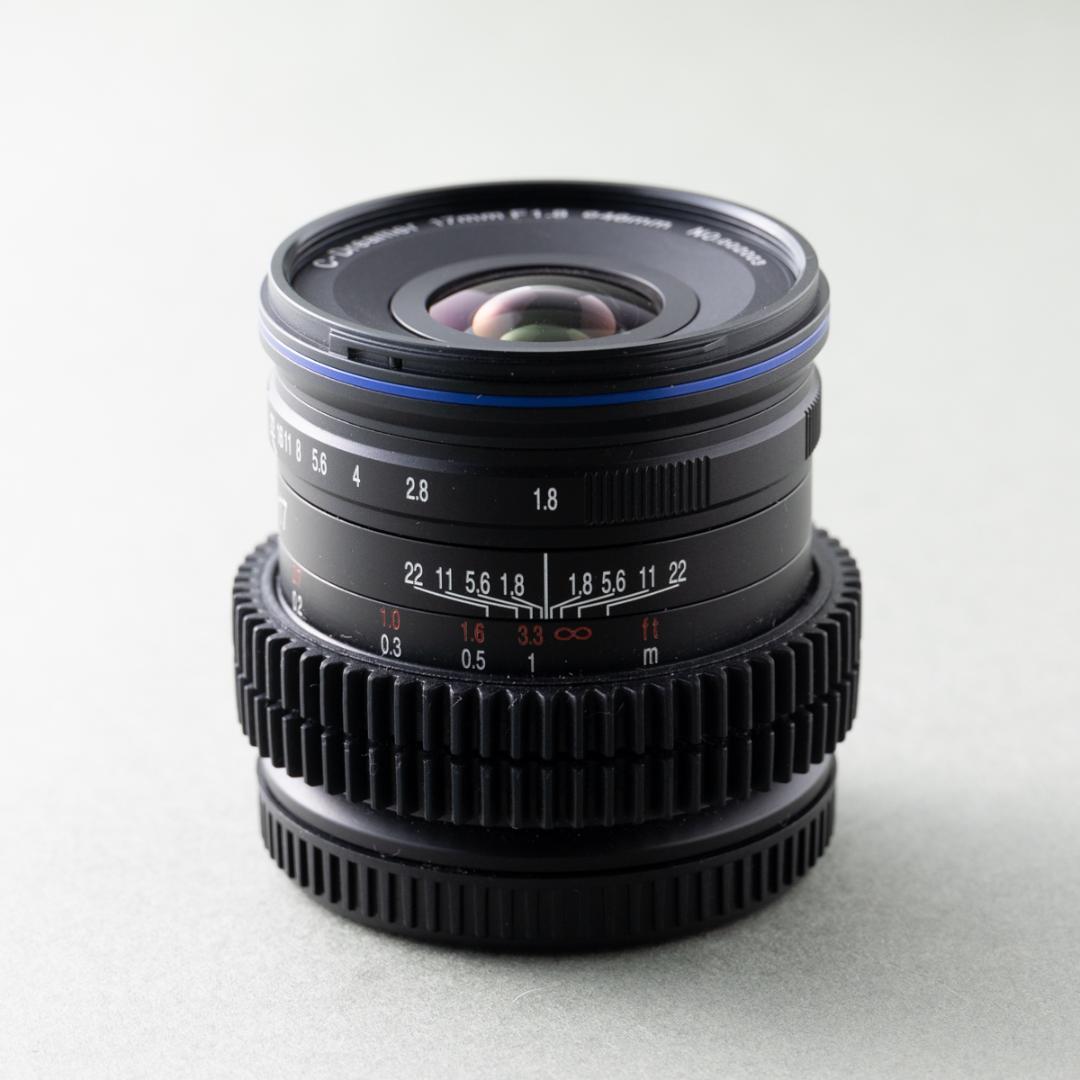 【良品】Laowa 17mm F1.8 フォーカスギア付き BMPCC4k