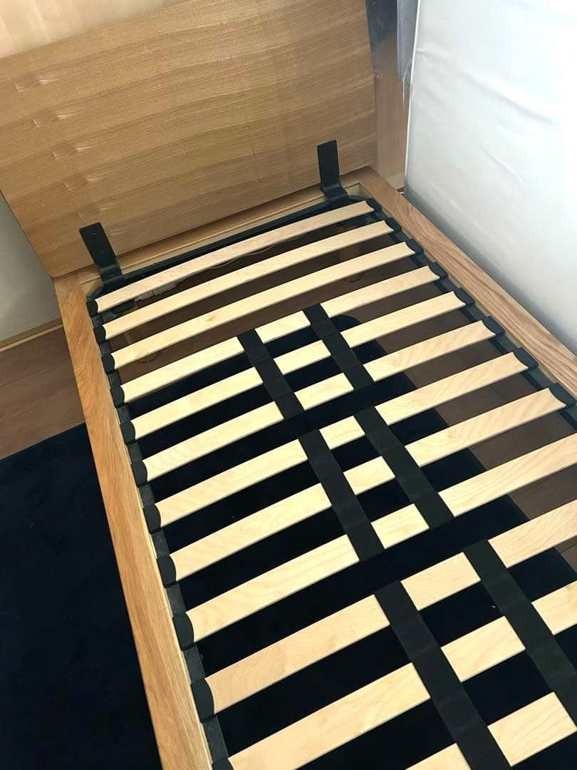 【無印良品】シングル４点セット（ベッドフレーム＋ヘッド＋脚＋マットレス）