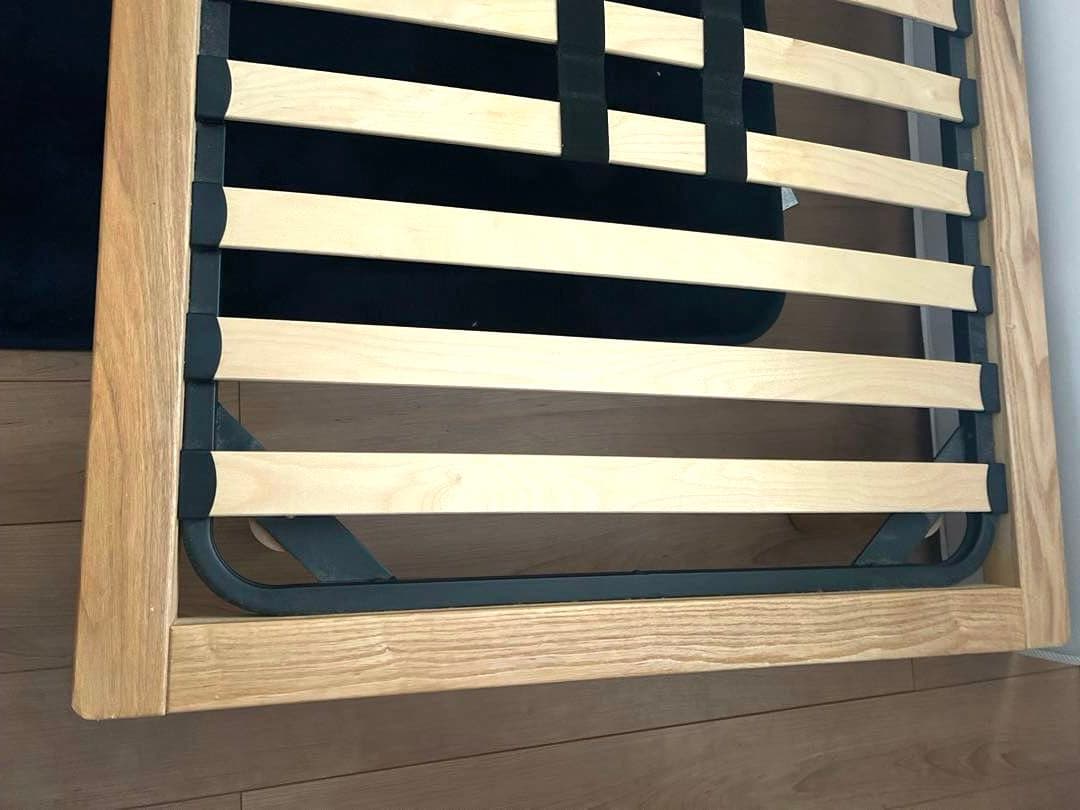 【無印良品】シングル４点セット（ベッドフレーム＋ヘッド＋脚＋マットレス）