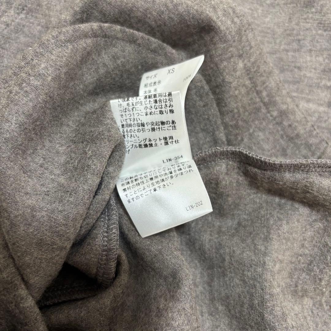 ヘルムートラング レザーパイピング ドレープ カーディガン XS