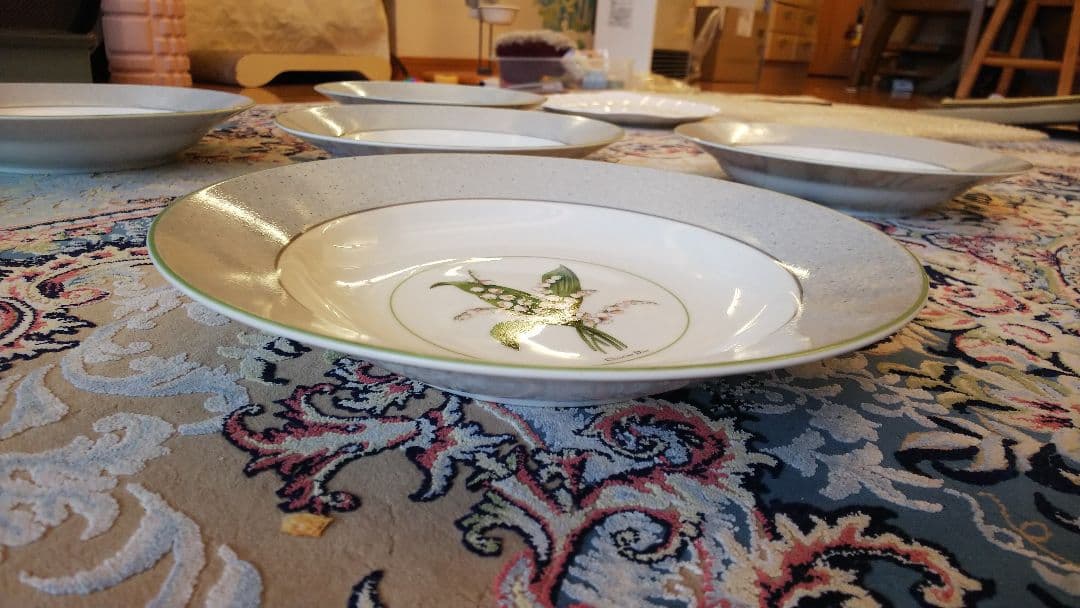 クリスチャンディオール ミリラフォーレ 5 枚セット 深皿 カレー皿 パスタ皿