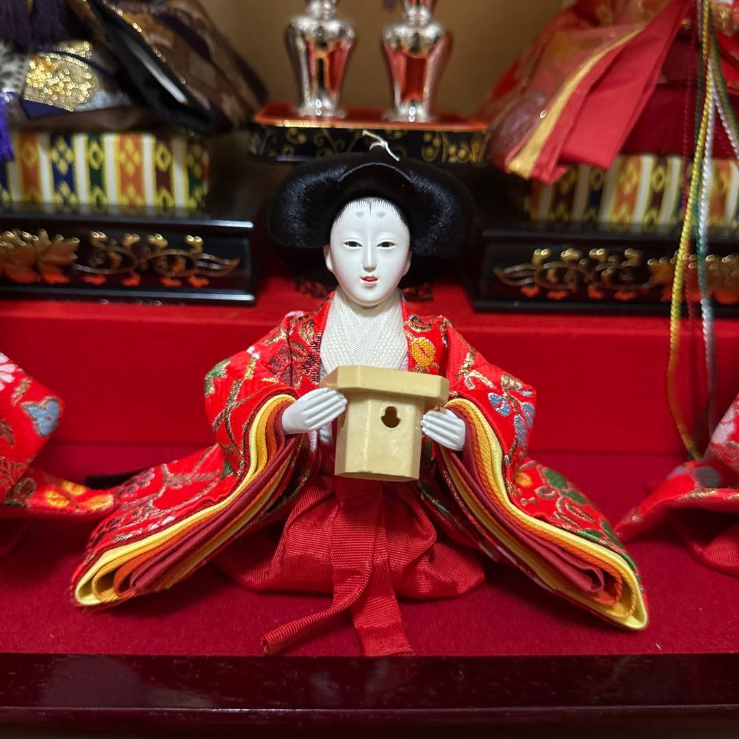 雛人形 オルゴールと照明付き