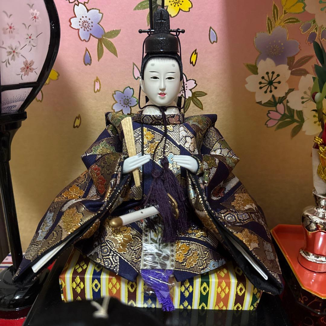 雛人形 オルゴールと照明付き
