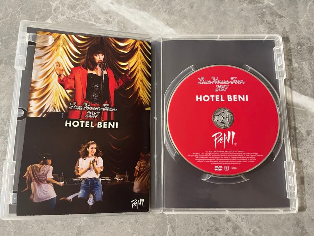 BENI 2017 ”HOTEL BENI” ライブ DVD