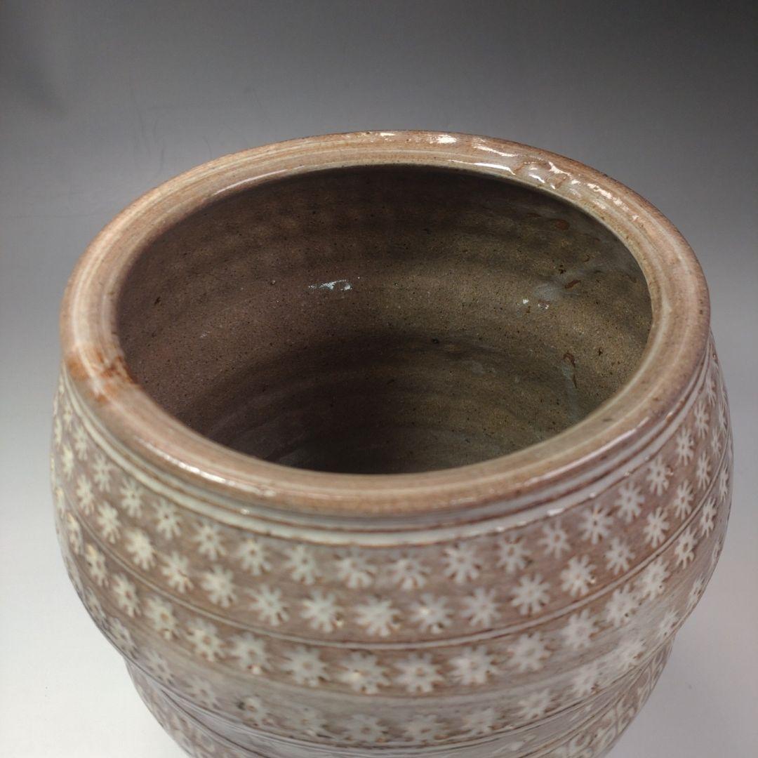 イ34 水指　『唐津焼 七代　江口宗山　作』『共箱』茶道具